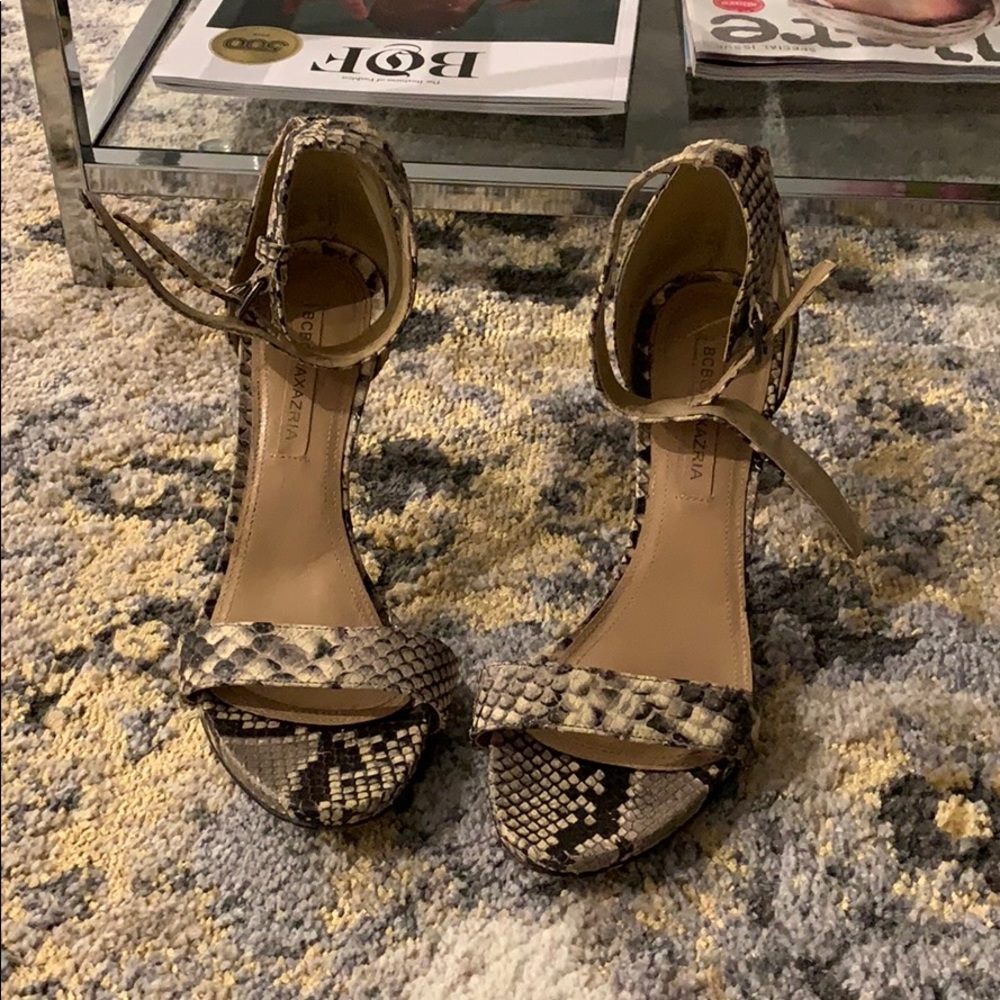 Snakeskin heels